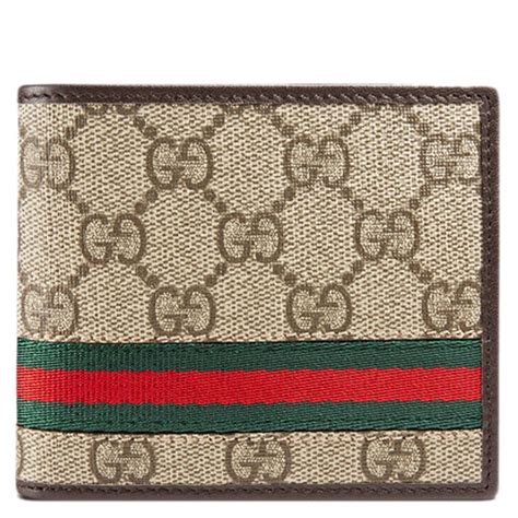 fake gucci wallet brown leather monogram canvas bi-fold|gucci wallet stitches longer.